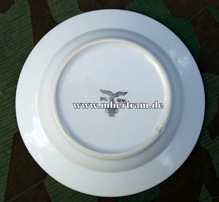 Luftwaffen Suppenteller, Adler, FL.U.V. Bauscher Weiden 1939