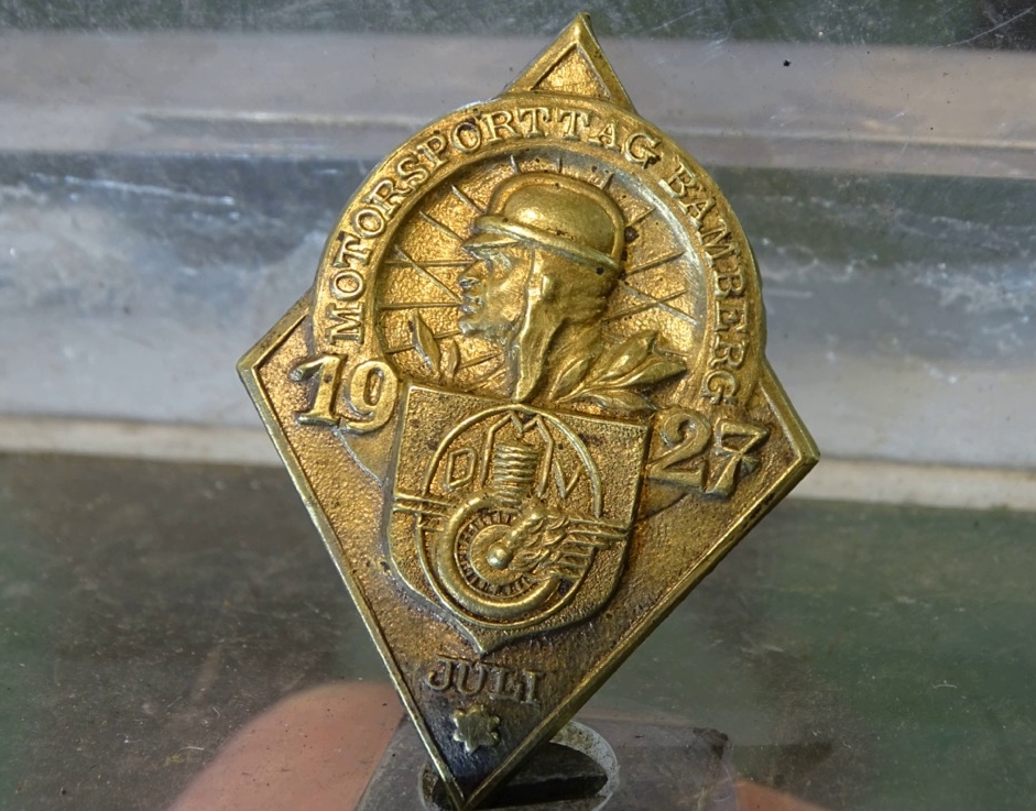 Treffabzeichen DMV Motorsporttag Bamberg Juli 1927