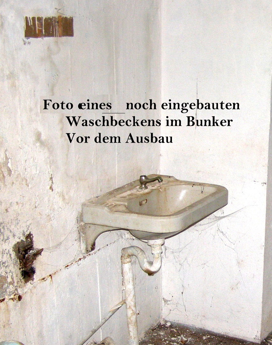Kleines Bunker Handwaschbecken von 1942. ca. 53x40cm