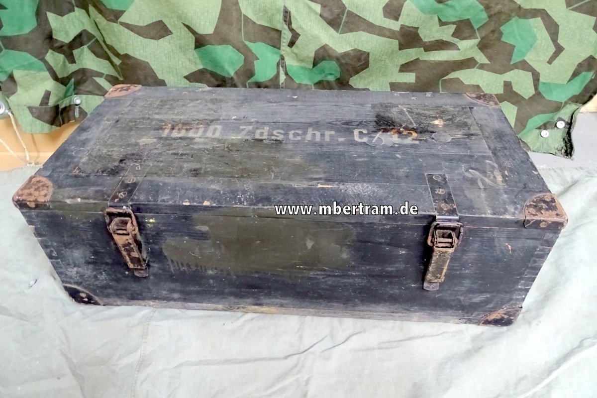 Wehrmachts Munitiontkiste: 1000 Zd.schr. C/12 ( f. 5cm Pak 38) 1941
