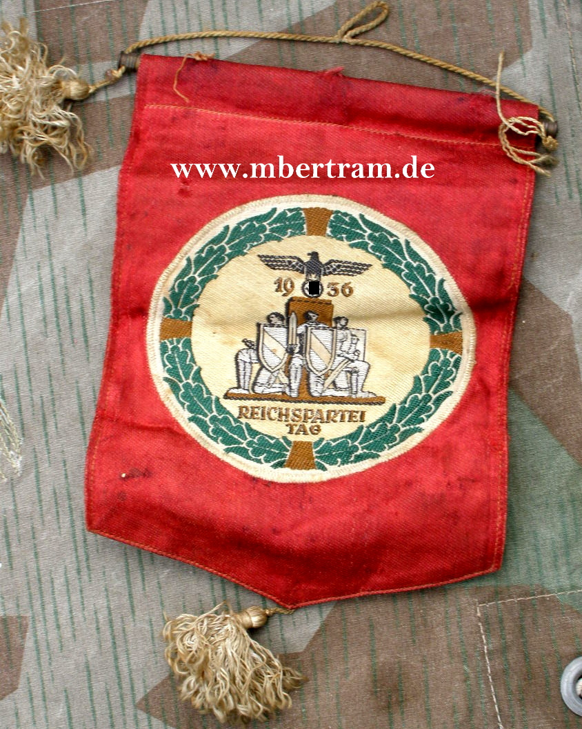 Wimpel Reichsparteitag Nürnberg 1936.