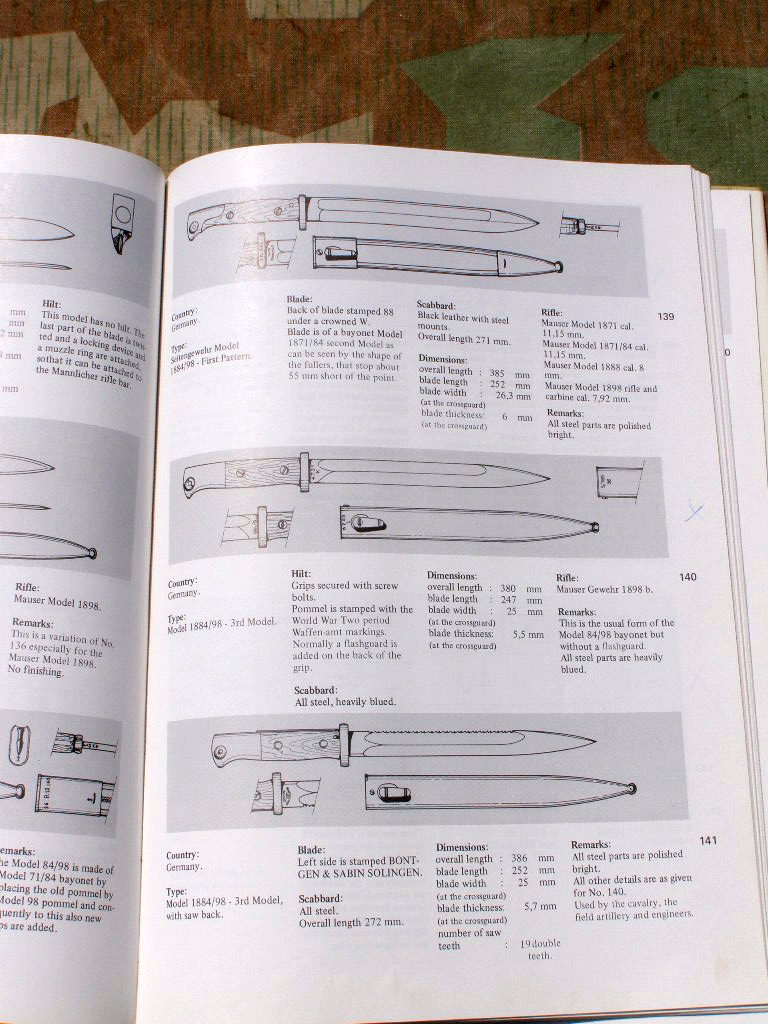 12772-11 Kiesling, Paul: Bayonets of the World. Volume 1,2.3.4