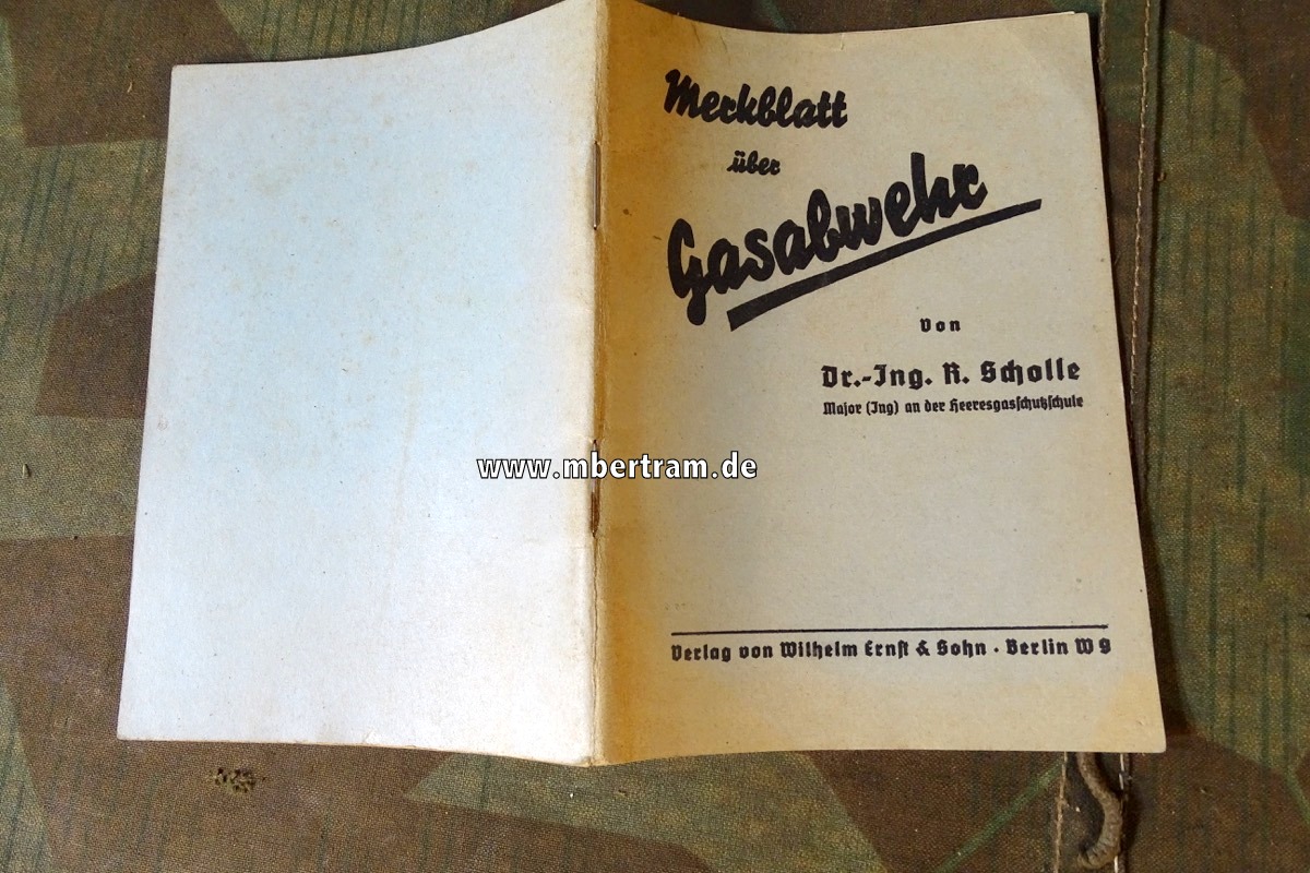 Wehrmachts Merkblatt über die Gasabewehr