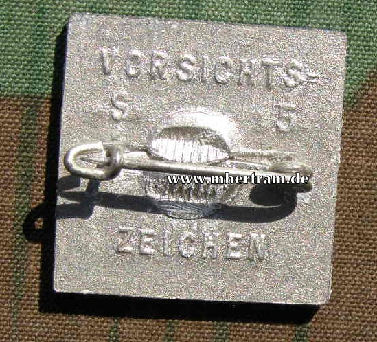 III. Reich WHW Verkehrsschild "Vorsichts Zeichen"