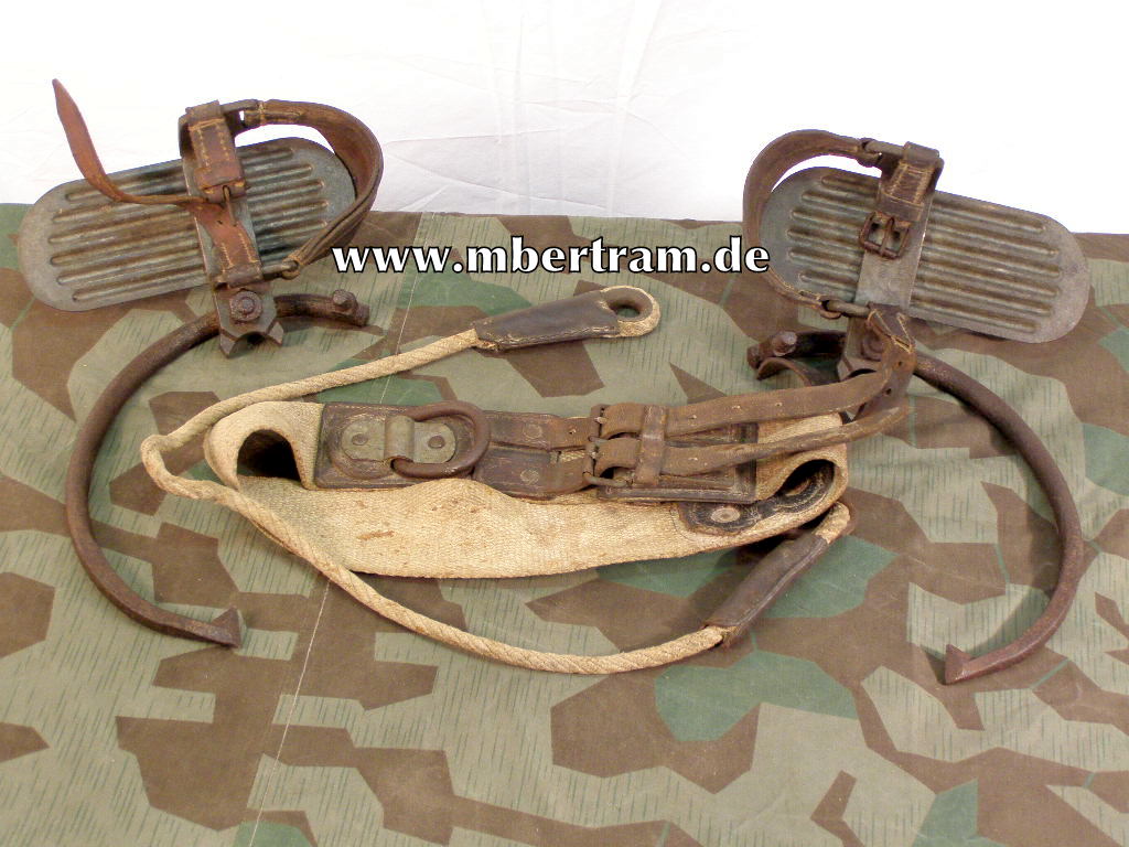 WH Klettergurt, Steigeisen Nachrichtentruppe, WaA, 1943