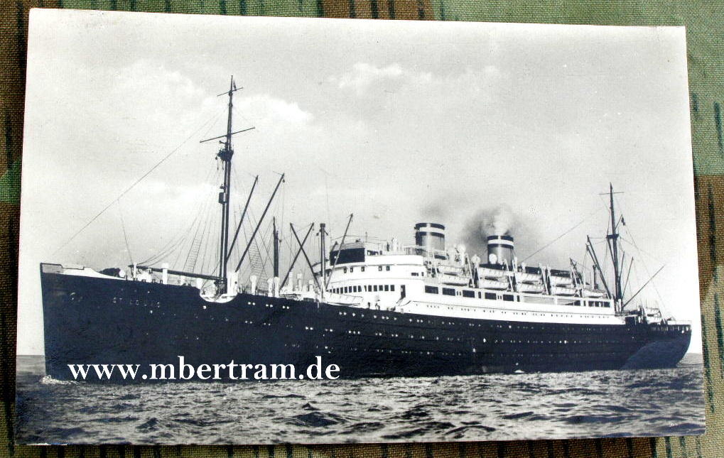 Fotopostkarte, Deutschlands größtes Motorschiff: St. Louis