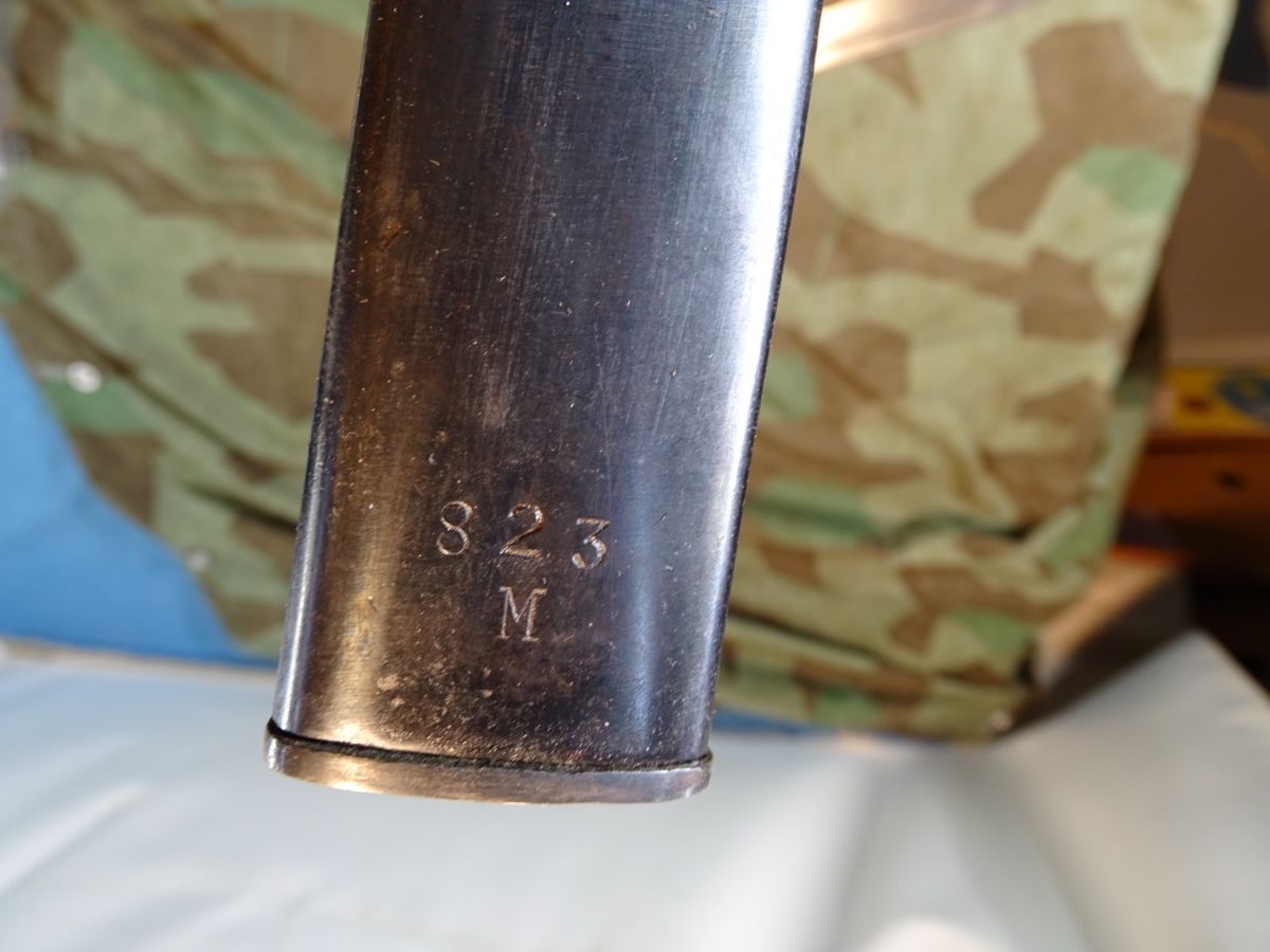 Seitengewehr Spanien M 1941 für den Karabiner 98 "La Coruna", Nummerngleich, guter Zustand Seitengewehr Spanien M 1941 für den Karabiner 98 "La Coruna", Nummerngleich, guter Zustand