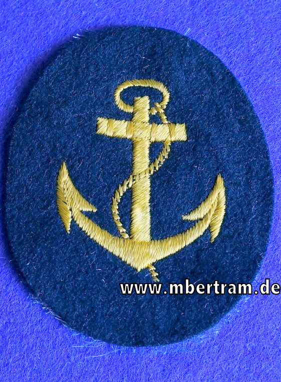 Ärmelabzeichen Kriegsmarine: Bootsmannsmaat für die blaue Bluse