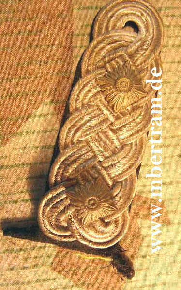 Schulterklappe Oberstleutnant Pioniere für die Sommer Feldbluse
