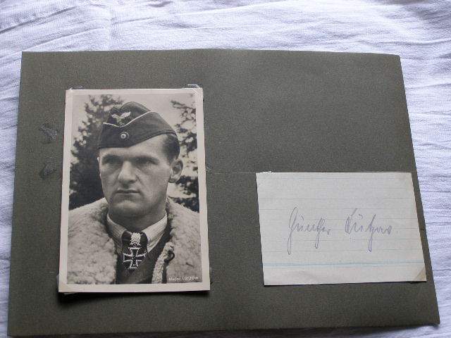 Signatur: Lützow , Günter, Oberst, LW. RK. M.Eichenl.,Schw.