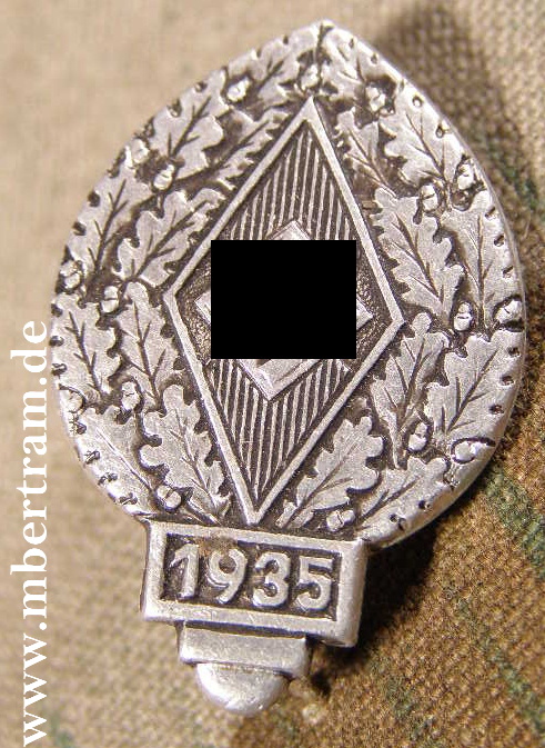 Hitler-Jugend Siegernadel 1935 HJ-Reichssportwettkämpfe