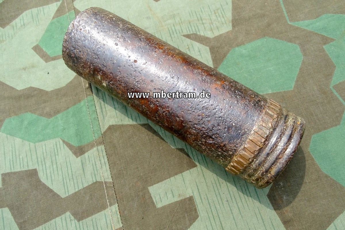 Deutsche 7,7 cm  Granate 1. Weltkrieg fur K.Gr. 15 , Kupfer Führungsring.