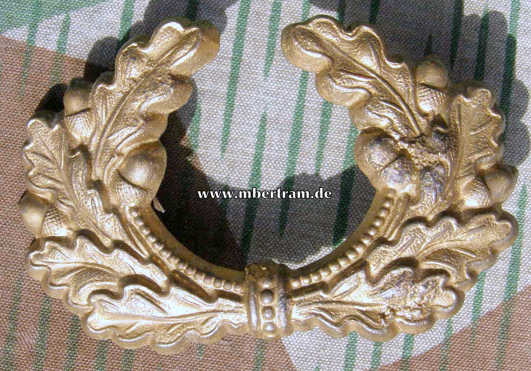 Kriegsmarine Mützeneichenlaub f. feldgraue Schirmmütze