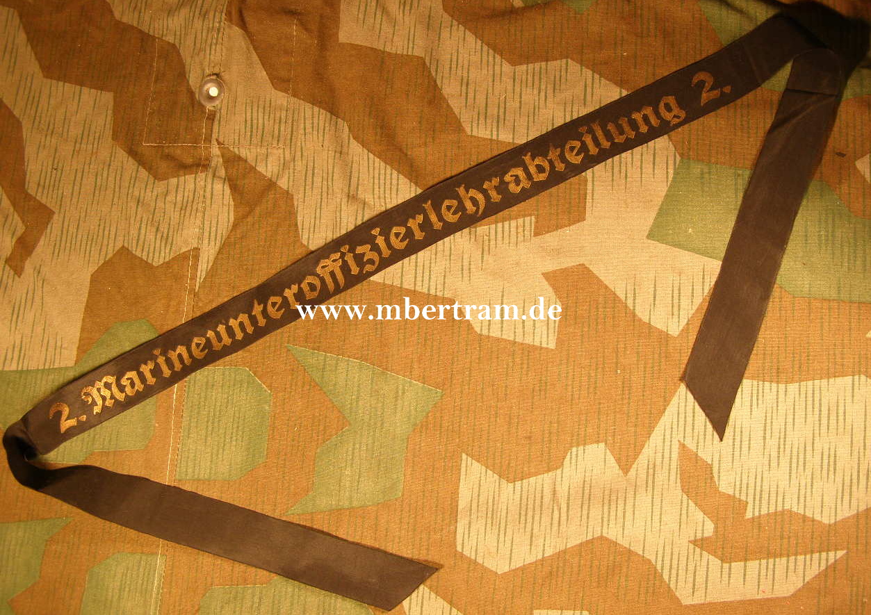 Mützenband KM "2. Marine Unteroffizierslehrabteilung 2"