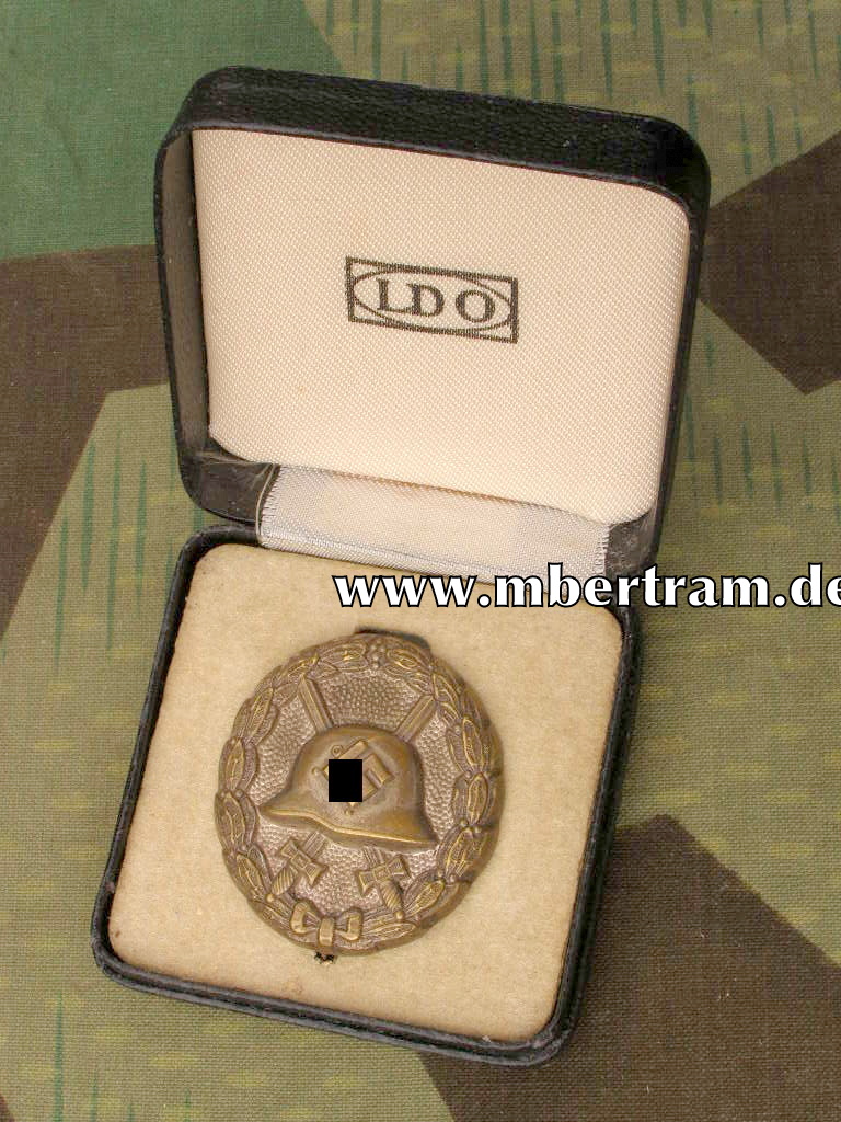 Verwundetenabzeichen Legion Condor in Silber, LDO Etui