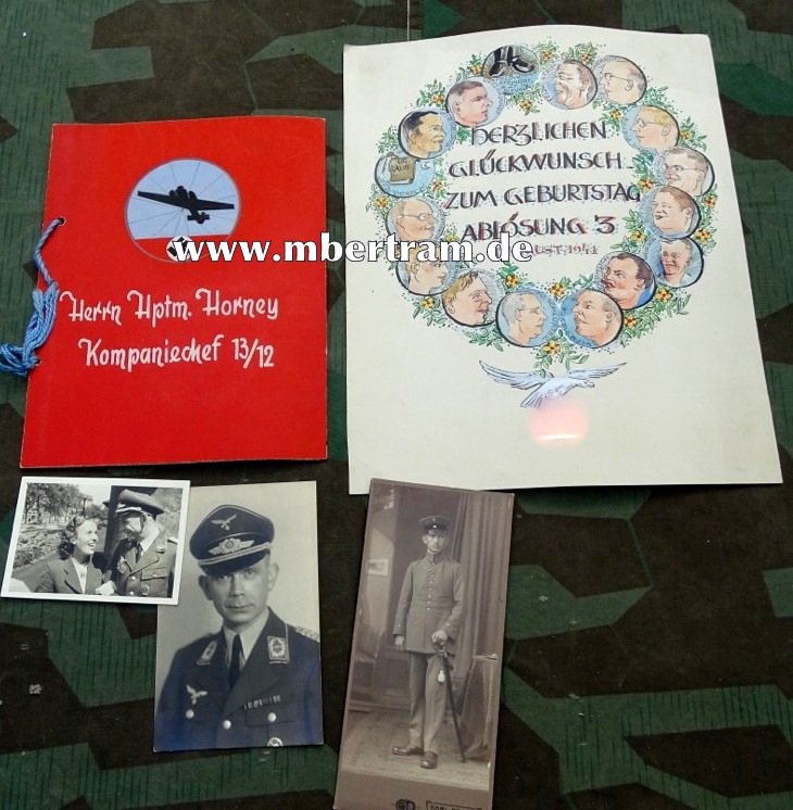 Nachlass Hauptmann u. Kp. Chef LW Flugmeldedienst