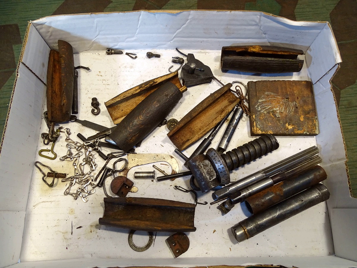 Diverse Bauteile / Ersatzteile russ. Maxim MG M 1910 Diverse Bauteile / Ersatzteile russ. Maxim MG M 1910