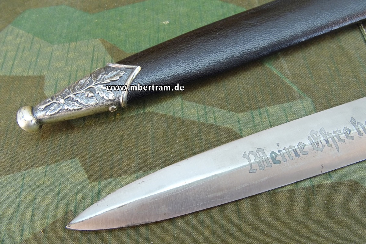 Alte Replik: SS Ehrendolch M 33 mit Eichenlaubdecor und Himmler Ätzung