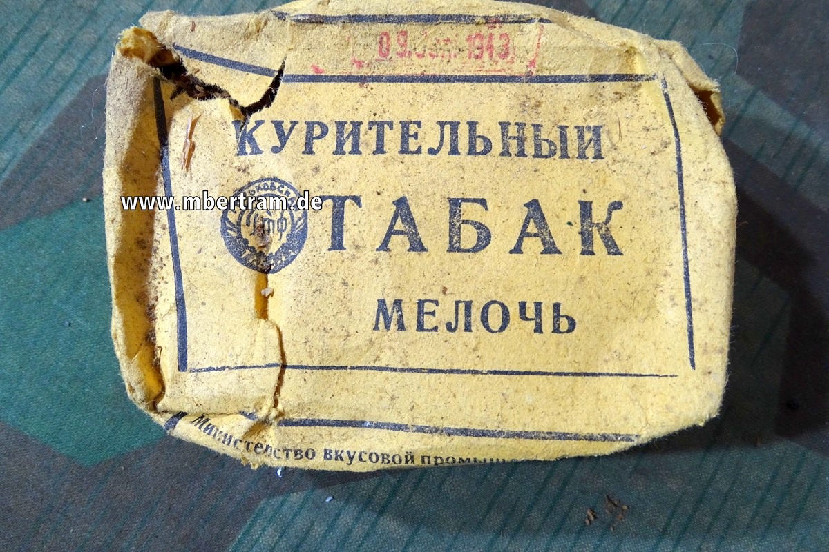 Russischer Tabak, deutsche Beute 1943, ungeöffnet