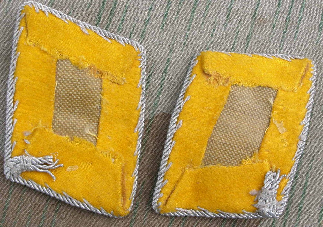 Paar Kragenspiegel Oberltn. Luftwaffe, fliegendes Personal