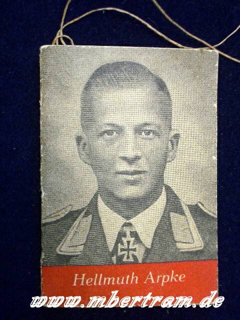 WHW Heftchen RK Träger " Fallschirmjäger Helmut Arpke"