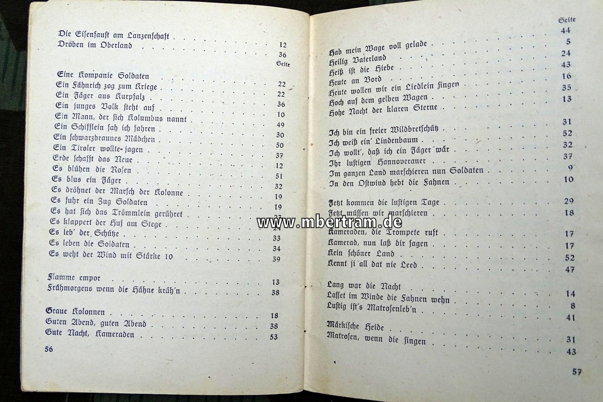 15871-6 Unser Kriegs-Liederbuch, Truppenbetreuung der SS-Panzerdivision "Hitlerjugend"