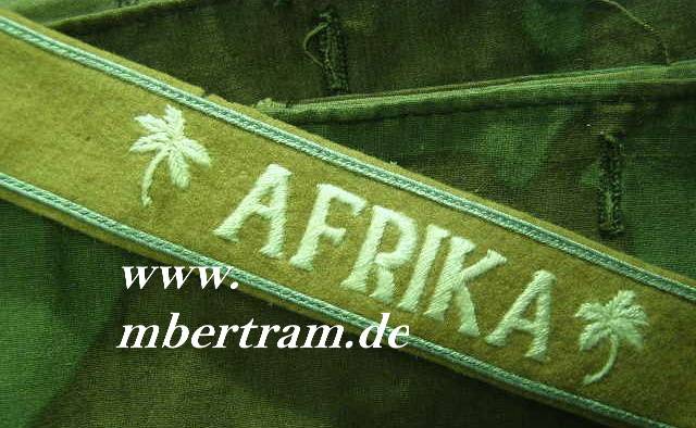 Replik: Ärmelband für ehemalige Angehörige Afrikakorps " Afrika"