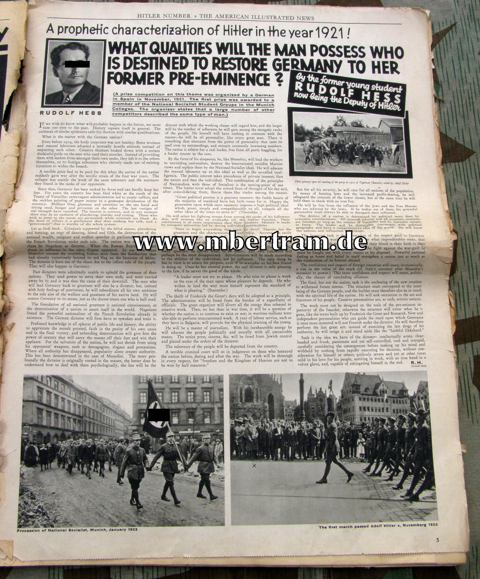 11202-8 Zeitung: American Illustrated News, July 1934, Sonderdruck