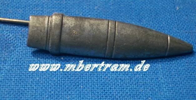 WHW Anstecker Artilleriegeschoss, Alu, November 1940