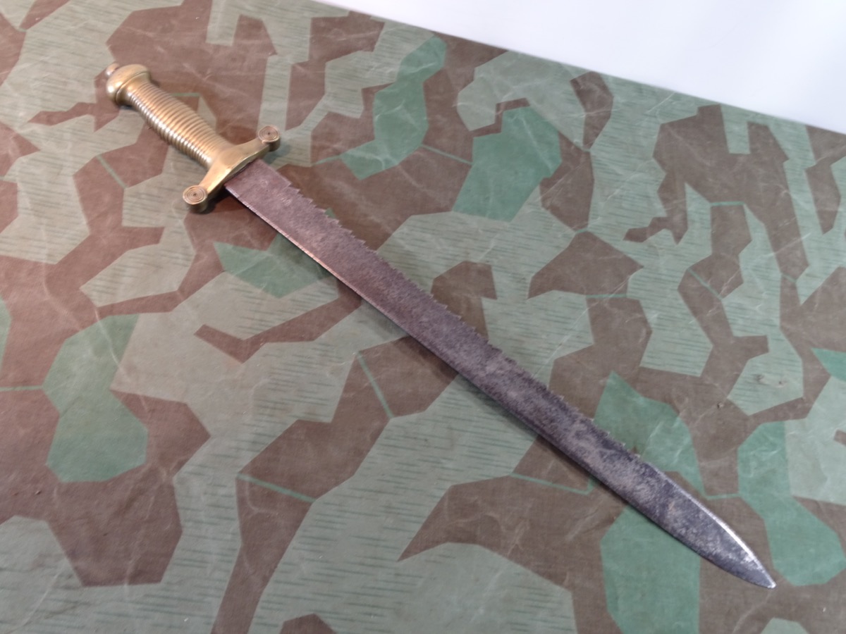 Faschinenmesser für Pioniere nach französischem Muster von 1831, Sägerücken Faschinenmesser für Pioniere nach französischem Muster von 1831, Sägerücken