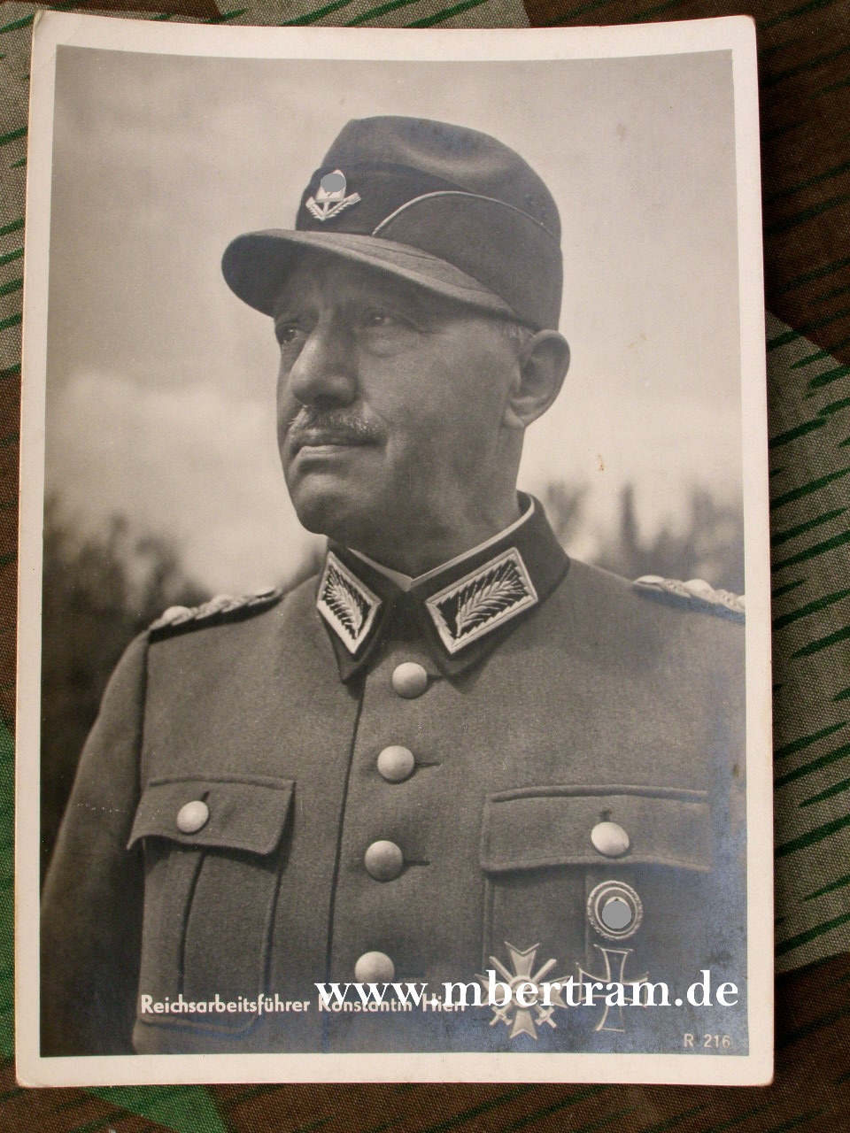 Propaganda-Postkarte - Reichsarbeitsdienstführer K. Hierl