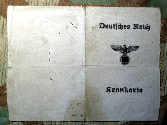 Kennkarte f. Frauen, drittes Reich, Bild und Eintragungen, Z.3