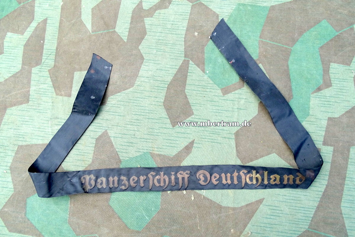 Mützenband Kriegsmarine "Panzerschiff Deutschland"
