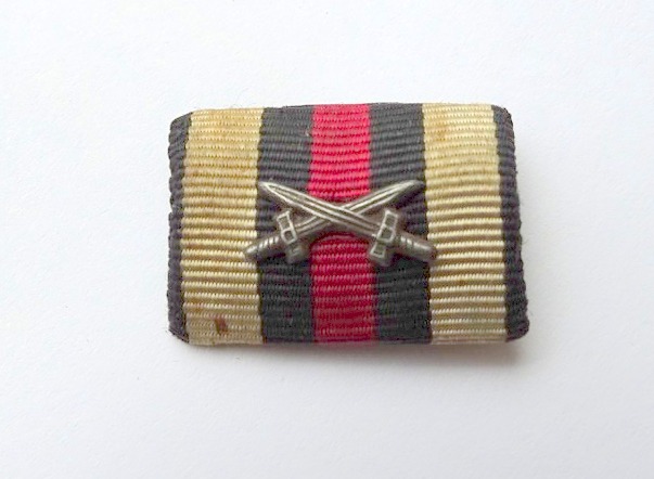 1er Bandspange: Ehrenkreuz.für Frontkämpfer 1914 - 1918