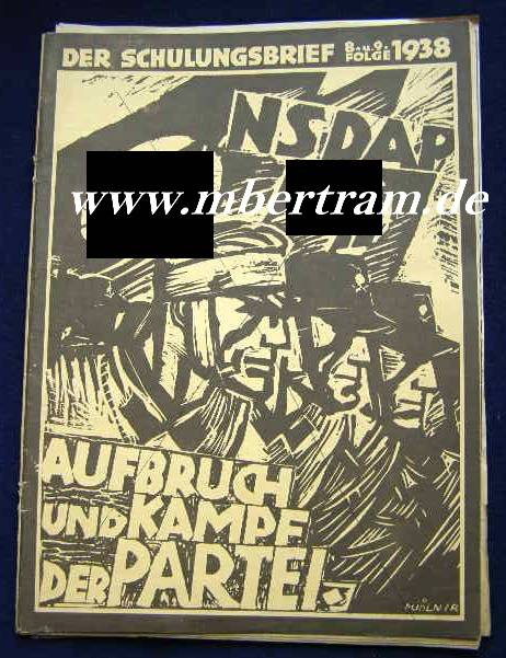 Der Schulungsbrief der NSDAP, 8 u.9.Folge 1938