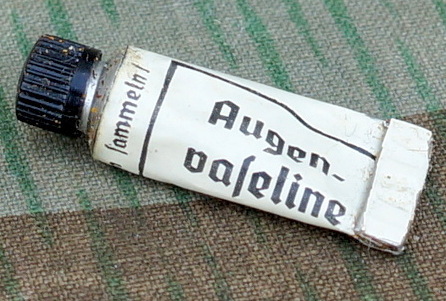 Wehrmacht Sanitätszubehör / Lazarett Tube Augenvaseline