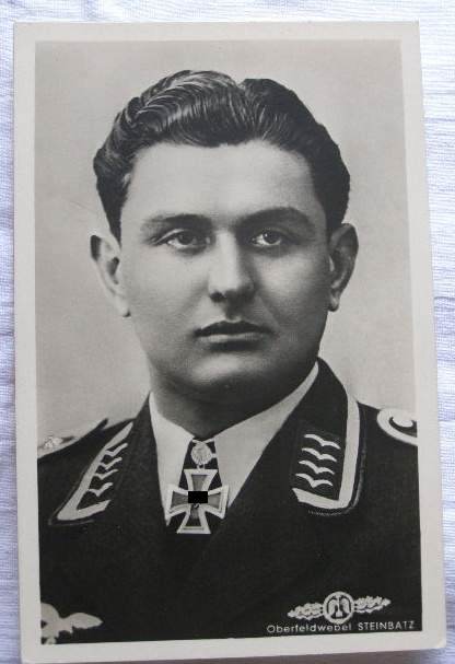 Oberfeldwebel Steinbatz, Luftwaffe Ritterkreuzträger Portrait
