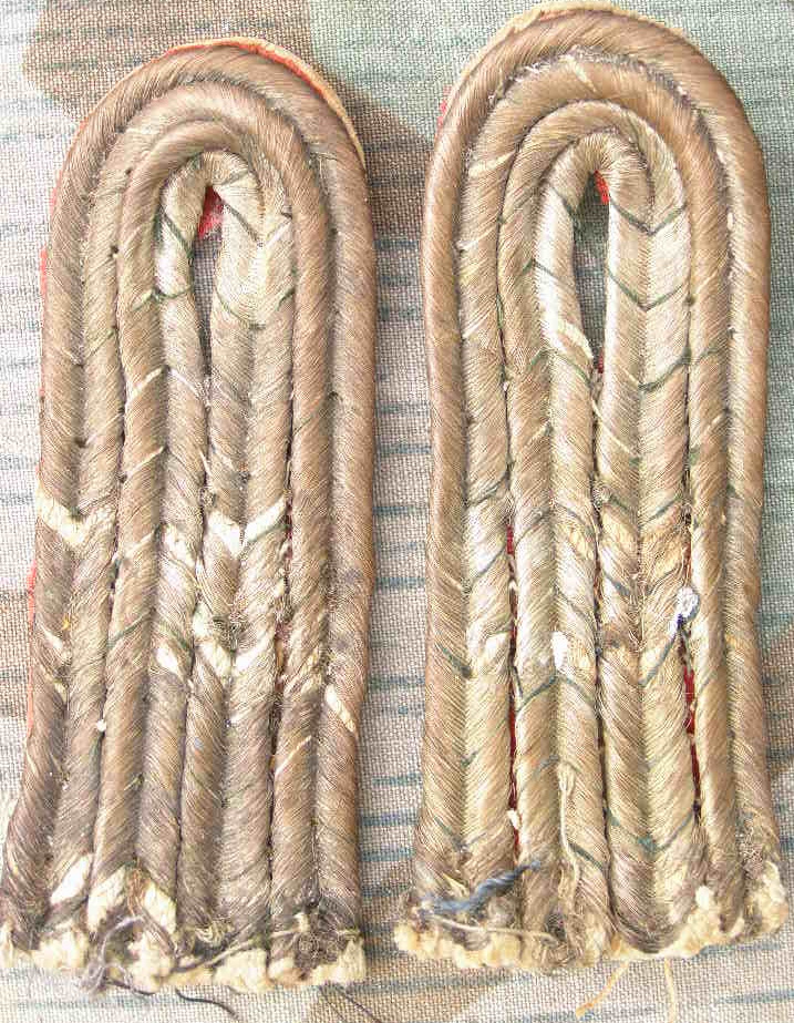 Paar Schulterklappen 1. WK Leutnant Artillerie Rgt. 25