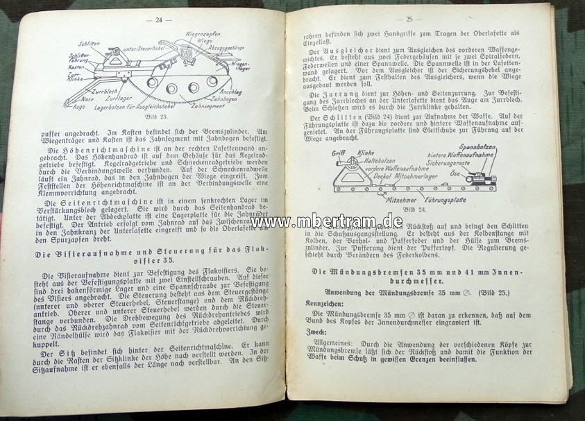 Die Waffenausbildung in der Flakartillerie, Ausgabe für den  Kanonier der 2cm Flak 30