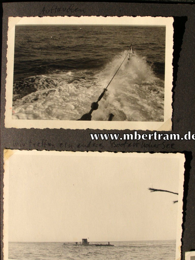 13620-51 Dienstzeit Fotoalbum U 552, Kommandant Erich Topp SELTEN !