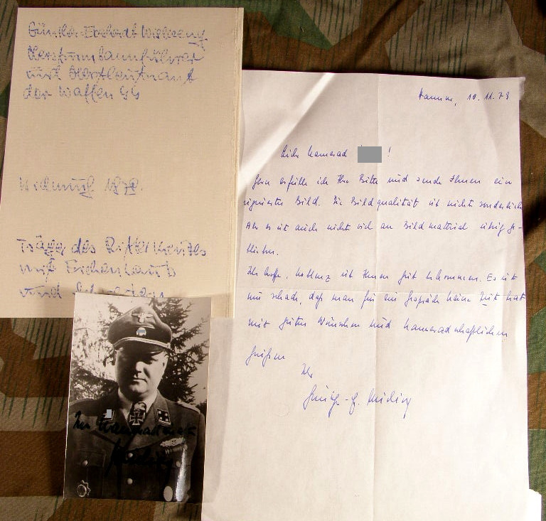 2x Signatur Günther Eberh. Wisliceny. SS-Ob.St.Bn.führer