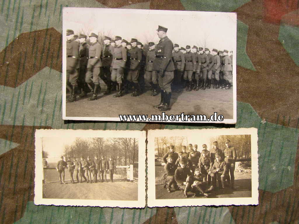 3 Fotos SA Wehrmannschaft mit Kraftfahrer Ärmelabzeichen