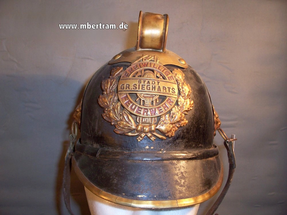 Feuerwehr Lederhelm für Offiziere um 1900