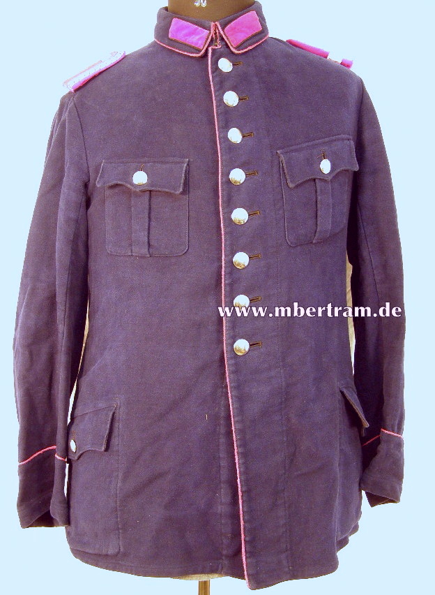 4 Taschen Rock Feuerwehr / Feuerlöschpolizei, um 1930