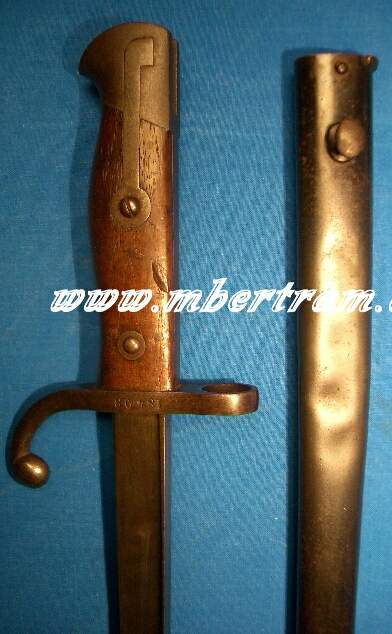 frz. Gras Bajonett M. 1878 gestempelt 773 BD. "LD". 67cm