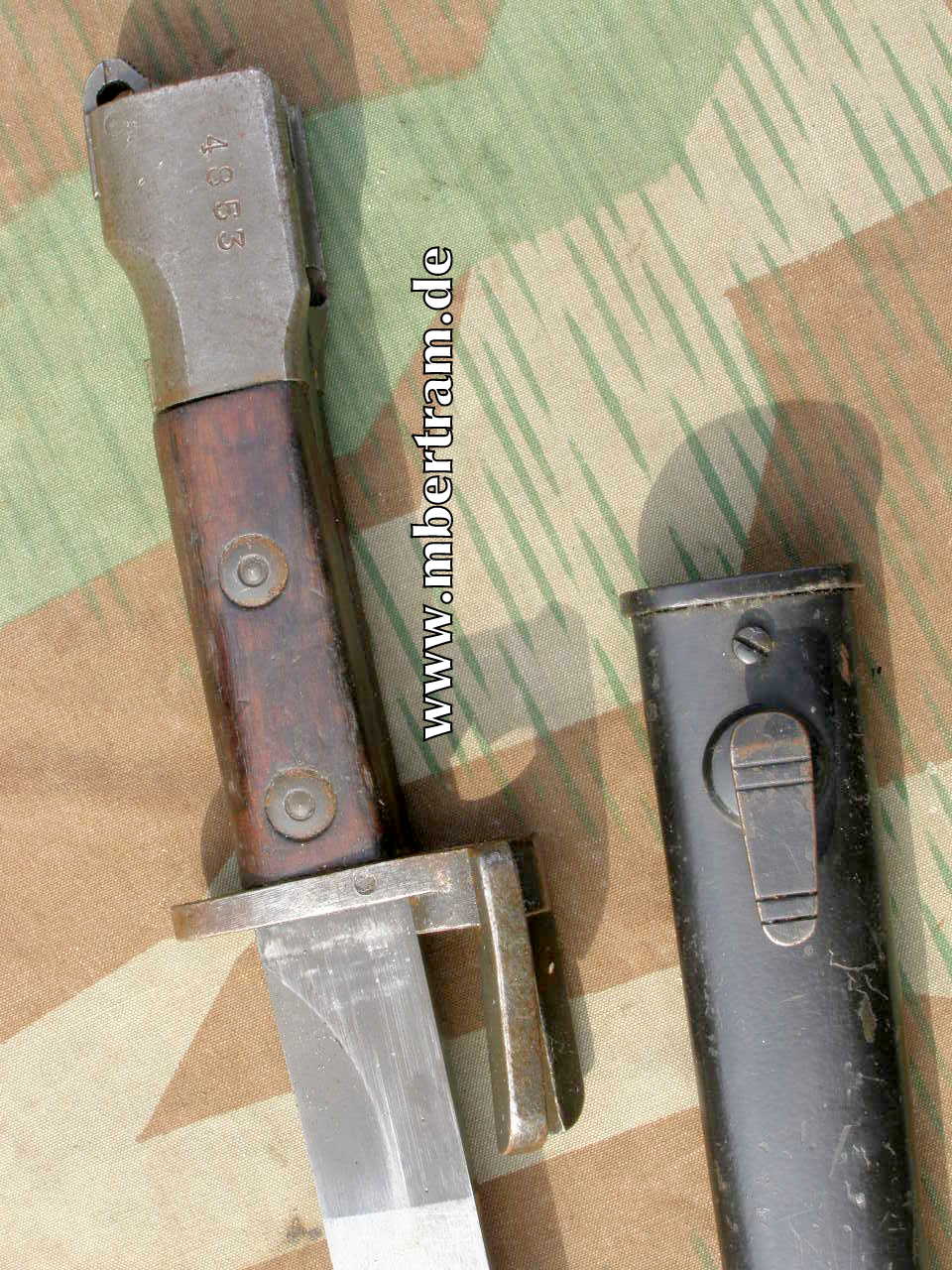 Belgien, Bajonett M 1953 für das FN FAL Sturmgewehr.
