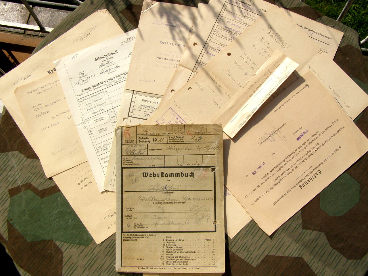 Wehrstammbuch Walter M., Dolmetscher Blaue Legion