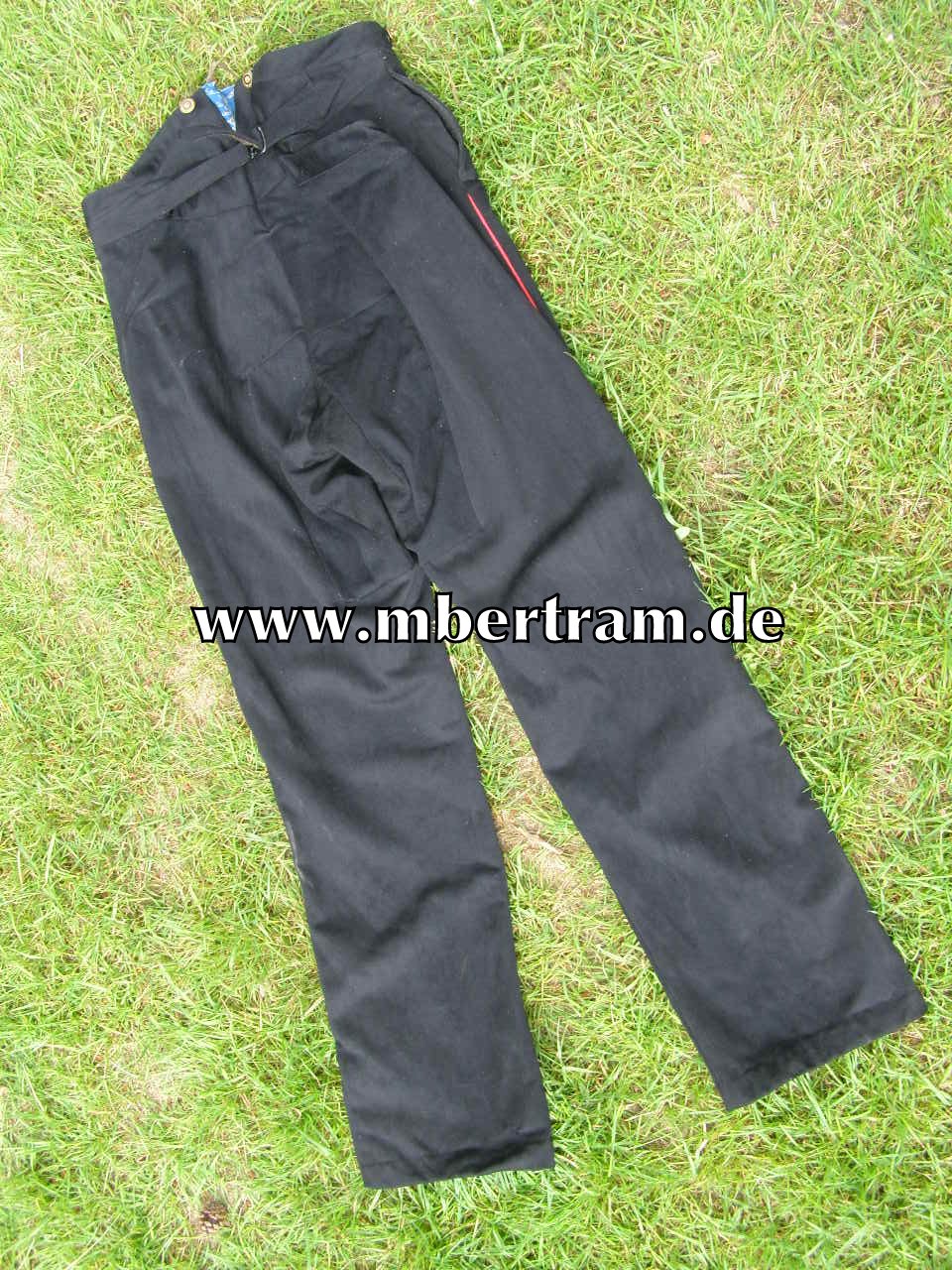 11333-5 Schwarze lange Hose für Offiziere, um 1910.