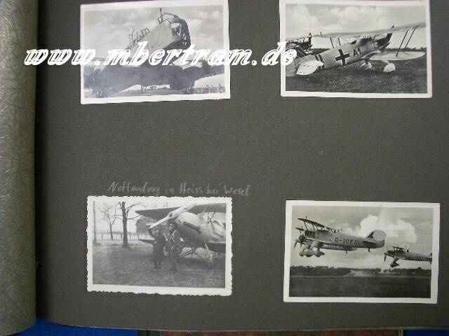 1206-16 Dokumente, Flugbücher und Fotoalbenkonvolut, Fluglehrer