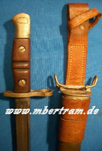 Langes US Enfield Remington Bajonett, 1913, genutzt 1943